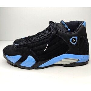 Jordan Retro 14 2006 Black University Blue Mens Size 14 Vintage